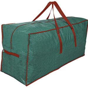 Propik Christmas Tree Storage Bag | Fits Up to 9 Ft. Tall Disassembled Tree | 65” X 15” X 30” Holiday Tree Storage Case | Xmas Storage Container with Handles and Sleek Zipper (Green)