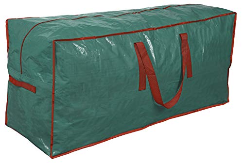 Propik Christmas Tree Storage Bag | Fits Up to 9 Ft. Tall Disassembled Tree | 65” X 15” X 30” Holiday Tree Storage Case | Xmas Storage Container with Handles and Sleek Zipper (Green)