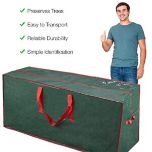 ProPik Christmas Tree Storage Bag | Fits Up to 7.5 ft. Disassembled Tree | 45" x 15" x 20" Holiday Artificial Tree Storage Case | Perfect Storage Container with Sleek Zipper and Handles (Green)