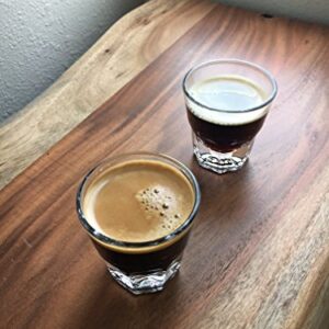 Set of Two Libbey Duratuff Cortado Glasses | Gibraltar Rocks Glass 4.5 OZ ~Paper Coasters Included~