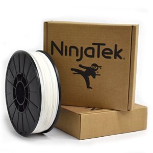 ninjatek - 3dnf0017510 3dnf00117510 ninjaflex tpu filament, 1.75mm, tpe, 1kg snow (white) (pack of 1)