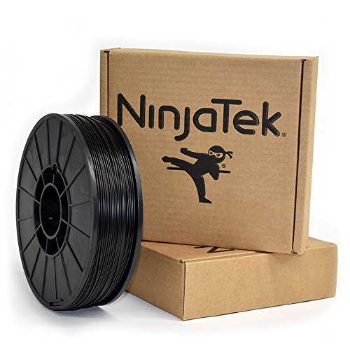 NinjaTek 3DAR01117510 NinjaTek Armadillo TPU Filament, 1.75mm, TPE, 1kg, Midnight (Black) (Pack of 1)