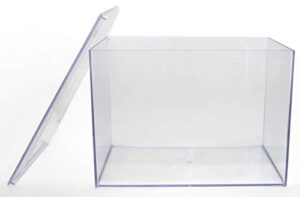 gary plastic packaging clear rigid plastic box, 12 1/2" x 8 1/2" x 8 1/2"