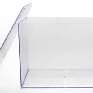 Gary Plastic Packaging Clear Rigid Plastic Box, 12 1/2" x 8 1/2" x 8 1/2"