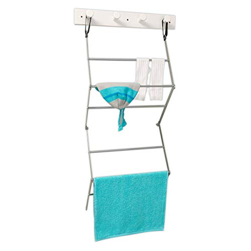 Homz Off the Off the Wall Organization Drying Rack, White
