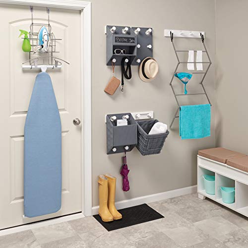 Homz Off the Off the Wall Organization Drying Rack, White