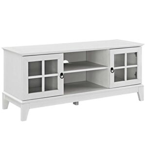 modway isle coastal contemporary 47 inch tv stand in white