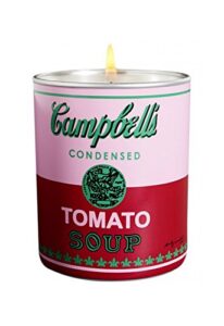 warhol campbell pink/ red candle by andy warhol candle 4.6 oz