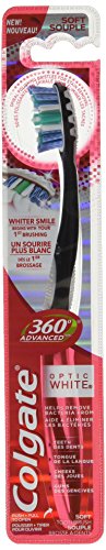 Colgate 360 Optic White Toothbrush, Soft, 1 Count