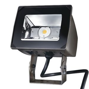 lumark nffld-s-c15-t-unv night falcon 51w carbon outdoor integrated led area light with trunnion mounting, bronze