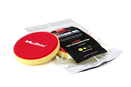 Maxshine 5” Hook & Loop Flat Polishing Foam Pad - DA and Rotary Polisher Compatible, Scientifically Designed Polishing Pad for Seamless Contouring