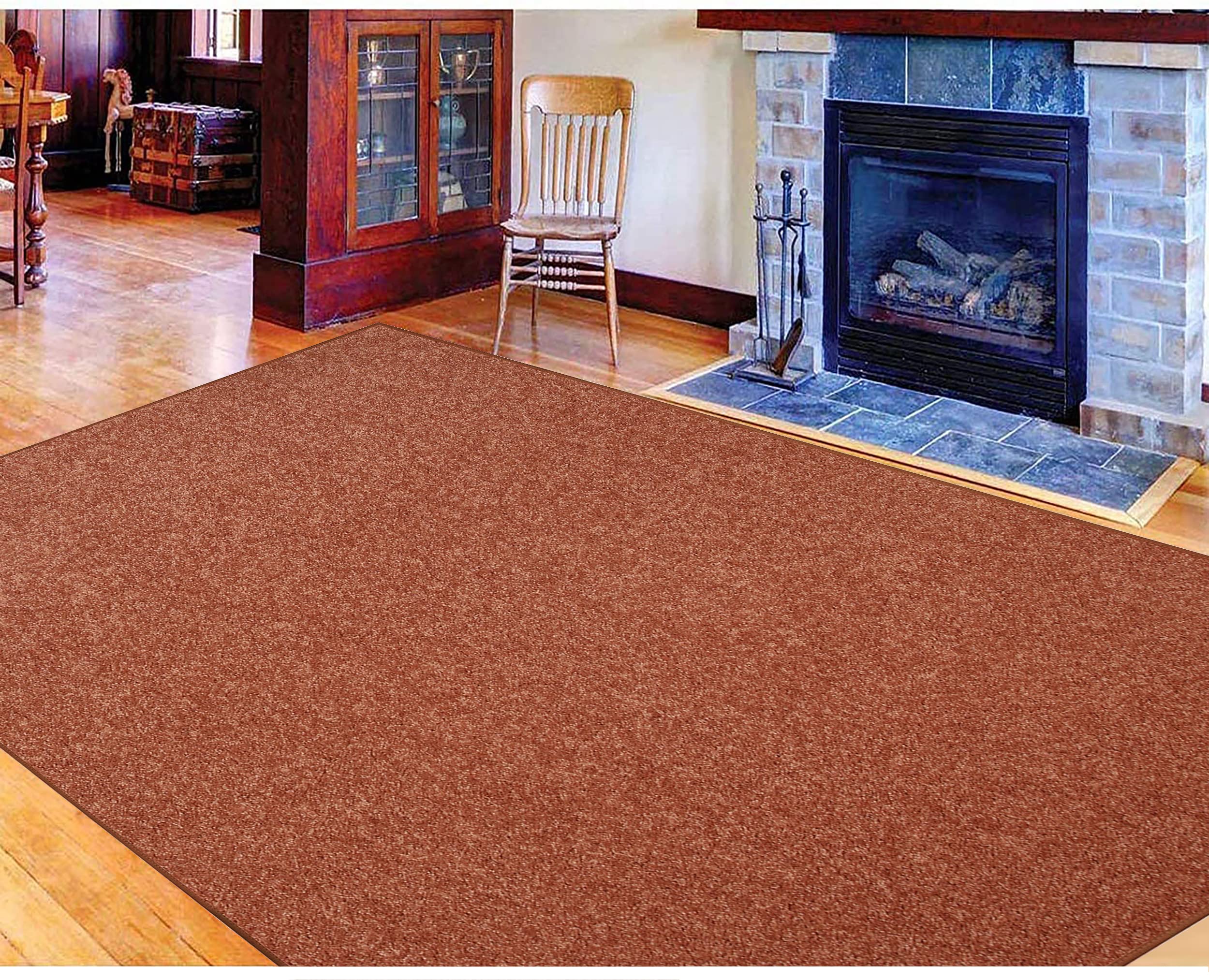 Ambiant Broadway Collection Area Rug, Kids Favorite, 5' x 7', Rust