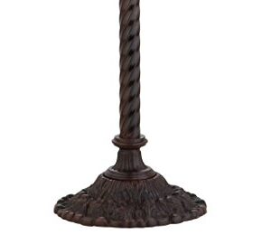 JONATHAN Y JYL8002B Dragonfly Tiffany-Style 71" Torchiere Floor Lamp, Tiffany, Traditional, Art Nouveau Style, Elegant, Office, Living Room, Family Room, Dining Room, Bedroom, Foyer, Bronze/Green