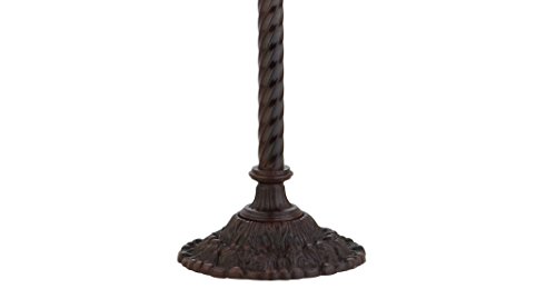 JONATHAN Y JYL8002B Dragonfly Tiffany-Style 71" Torchiere Floor Lamp, Tiffany, Traditional, Art Nouveau Style, Elegant, Office, Living Room, Family Room, Dining Room, Bedroom, Foyer, Bronze/Green