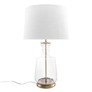 nuLOOM RJT01AA Eagan 24" Glass Table Lamp, Height, Gold