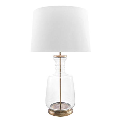 nuLOOM RJT01AA Eagan 24" Glass Table Lamp, Height, Gold