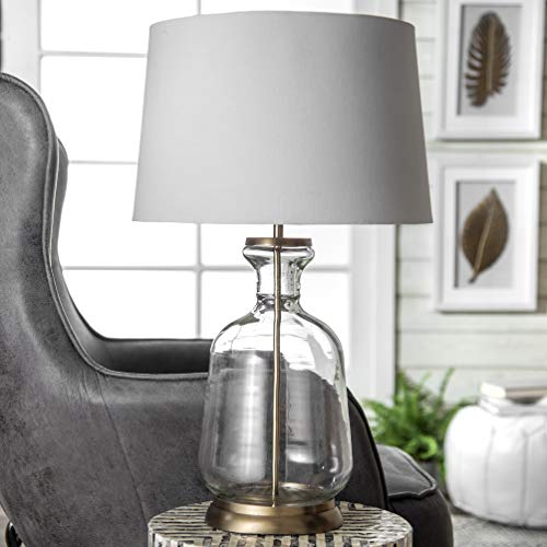 nuLOOM RJT01AA Eagan 24" Glass Table Lamp, Height, Gold