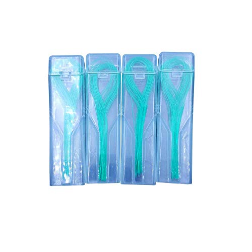 Oral Dental Floss Threader for Crown Brace Bridge Implant 140 pcs / 4 Packs
