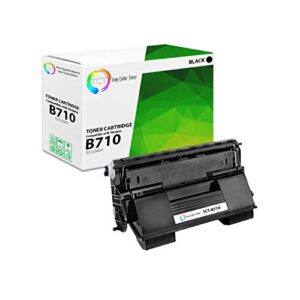 tct premium compatible toner cartridge replacement for okidata b710 52123601 black works with okidata b710 b710dn b710n b720 b720dn b720n b730 b730n printers (15,000 pages)