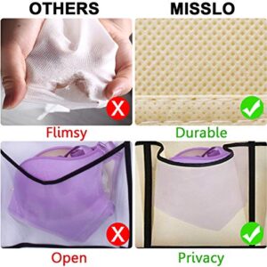 MISSLO Over the Door Shoe Organizer 24 Large Fabric Pocket Closet Accessory Storage Hanging Shoe Hanger, Beige