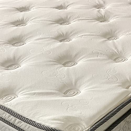 Mattress Solution Medium Plush Double Sided Pillowtop Innerspring Fully Assembled Mattress, Good for The Back, Full XL, Size