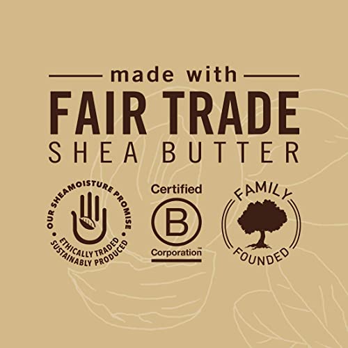 Shea Moisture Raw Shea Butter Conditioner, Deep Moisturizer with Sea Kelp & Argan Oil, Sulfate Free & Silicone Free, Curly Hair Products, Family Size (2 Pack - 16 Fl Oz)