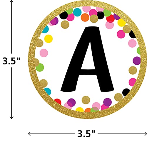 Confetti Circle Letters