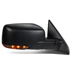 dna motoring twm-037-oe-t888-bk-r right passenger side powered heated defroster towing mirror w/turn signal+puddle light compatible with 09-16 ram 1500/10-16 ram 2500 3500 4500 5500