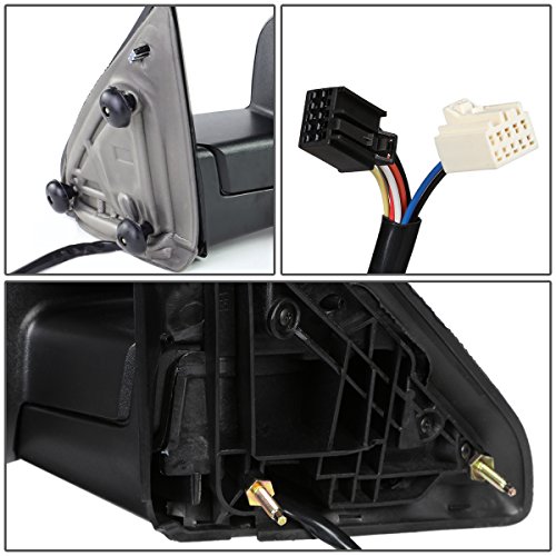 DNA Motoring TWM-037-OE-T888-BK-R Right Passenger Side Powered Heated Defroster Towing Mirror W/Turn Signal+Puddle Light Compatible with 09-16 Ram 1500/10-16 Ram 2500 3500 4500 5500