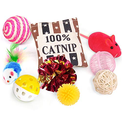 Highland Farms Select Cat Toys Variety Pack for Kitty 20 Pieces & Pet Gifts for Christmas