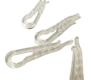 niftyplaza u shape clear durable plastic alligator clips shirts folding ties socks pants hold garments in place (500 alligator clips)