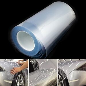 BESTERY Clear Vinyl Gloss Paint Protection Bulk Film Vinyl Wrap Coating Roll (12''X60'')