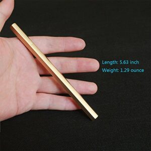 EKLOEN Six-Edge Solid Brass Pen, EDC Pocket Pen Signature Pen Pocket Pen