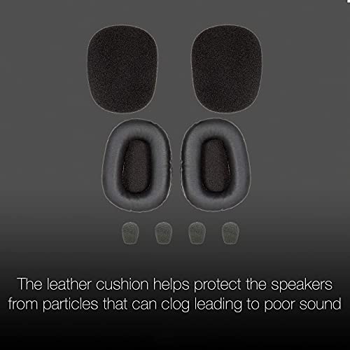 BlueParrot B450-XT Cushion Kit - Includes Foam and Leatherette Replacement Ear Cushions, Four Foam Windscreens (for B450-XT only - 1st Gen Prior to May 2020) VXI-204019-B