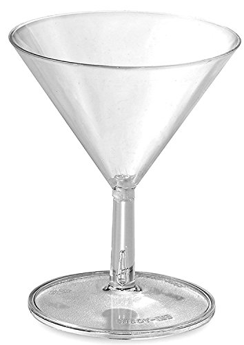 40 Disposable Mini Plastic Martini Glasses Clear Mini Dessert Cups Plastic Cocktail Glasses 2 pc Martini Glass Dessert Glasses Parfait Cups 2 oz Wine Shooter Shot Glasses Candy Bowls Trifle Party Bowl