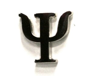 silver psi symbol pin psychology pin