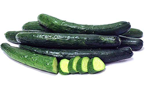 Japanese Long Burpless Cucumber Seeds - Sooyow Nishiki Green Non-GMO (25 - Seeds)