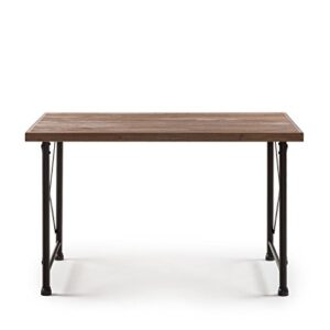 Zinus Alicia Industrial Style Dining Table, Brown