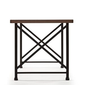Zinus Alicia Industrial Style Dining Table, Brown