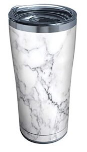 tervis triple walled marble swirl insulated tumbler cup keeps drinks cold & hot, 20oz, stainless steel