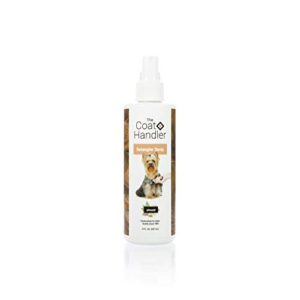 the coat handler anti-static detangler dog spray - eliminates static and fly-away hair, all natural ingredients