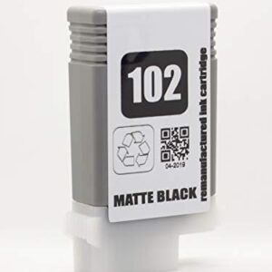 XL-Ink Compatible for Canon PFI-102 / PFI102 6-Pack (2X Matt Black, Black, Cyan, Magenta, Yellow)