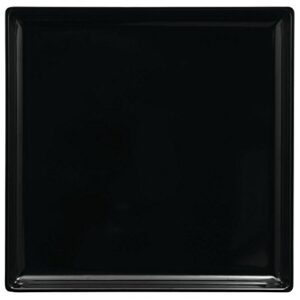 hubert® square black melamine tray - 14" l x 14" w x 1 1/2" h
