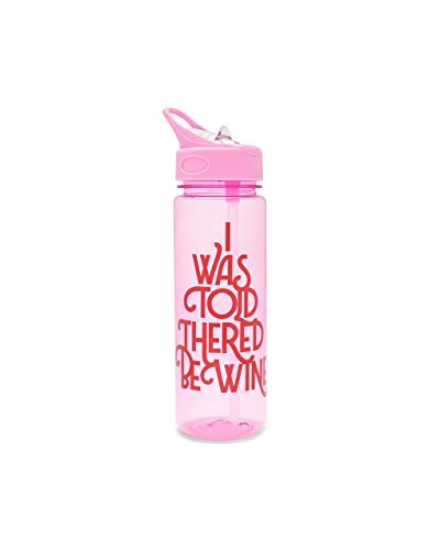 ban.do Women's Wine Water Bottle, Pink/Red, One Size