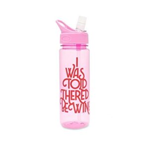 ban.do Women's Wine Water Bottle, Pink/Red, One Size