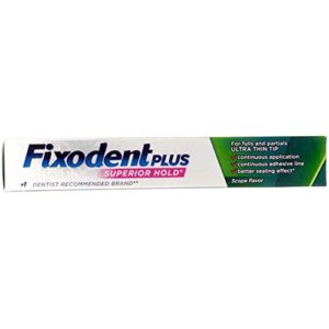 Fixodent Plus Denture Adhesive Cream Scope Flavor - 2 oz, Pack of 3