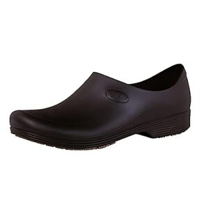 work shoes for men - waterproof slip resistant - stickypro shoes (10.5, black)