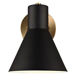 generation lighting 4141301-848 towner one - light wall / bath sconce vanity style fixture, satin brass