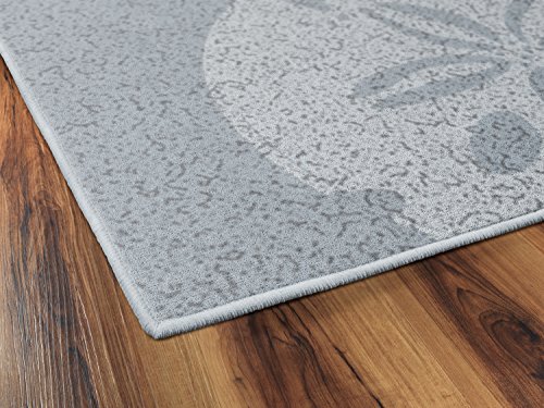 Brumlow Mills Beach and Ocean Area Rug for Living or Bedroom Carpet, Dining or Kitchen Rug, Deck, Patio or Home Decor, 2'6" x 3'10", Muted Blue Sand Dollars