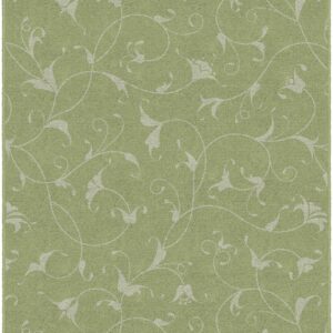 Brumlow Mills Caitlin Simple Home Indoor Floral Print Pattern Area Rug Perfect for Any Living Room Decor, Bedroom Carpet, Dining Room, Kitchen or Entryway Rug, 2'6" x 3'10", Green